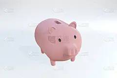 存钱罐和金币金融收入商业金钱成功目标。插图图案壁纸的背景。商业小册子封面设计。孤立在白色背景上。3 
