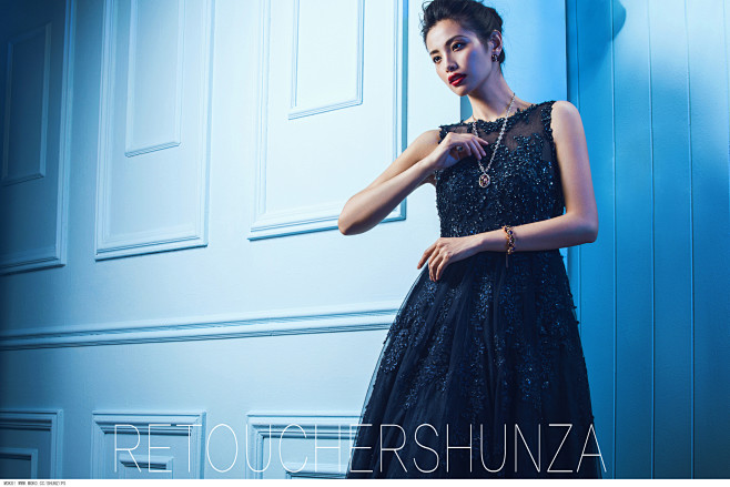 超模周丹妮首饰修图