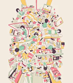 #作品欣赏# 强烈空间感，潜藏无限想象力
画师へびつかい pid=935581 ​​​​