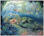 920*752
Dreams of Atlantis（亚特兰蒂斯之梦）
As the  graceful mermaid sleeps in the watery depths of her ocean grotto,
she is enveloped in a sea of dreams. In them she sees the  shimmering towers of the mythical city of Atlantis, guarded by the  powerful King N