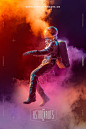 The Astronauts Company : Colorful and dynamic portraits of people in spacesuits for the launch of the Astronauts Company. 