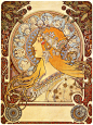 十二宫图 阿方斯•穆哈 Alphonse Mucha