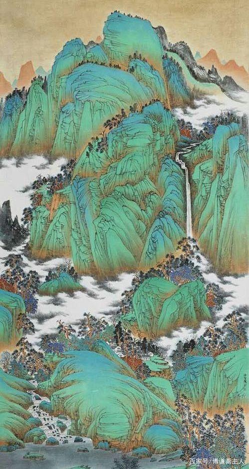 大气浑厚 典雅清秀——马治富青绿山水国画作品欣赏