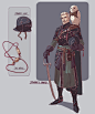 Fantasy character designs, Adam Lee : Character designs for personal project.