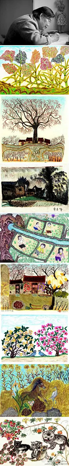 没有太晚的开始只有过早的放弃，中国“梵高奶奶”常秀峰作品欣赏