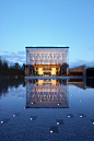 architecture blue hour CGI design digital architecture exterior glass pavillion real estate Renderings