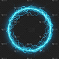 Round frame with charged energy elementary particl