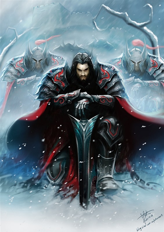 霸气十足的雪中圣骑士