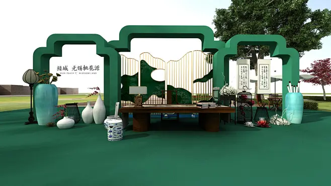 售楼处开放场景设计-三维设计-活动汪-花瓣网