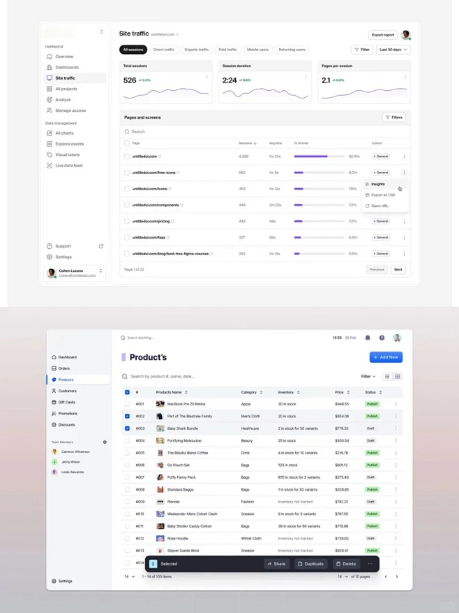 ui设计灵感丨Table表格界面_列表交互状态_6_宝鸽鸽丨UIdesigner_来自小红书网页版-花瓣网