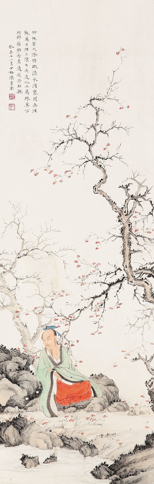 陈少梅——人物画欣赏 | 陈少梅（1909-1954），名云彰，号升湖，学省梅。湖南衡山人。擅长中国画。自幼随父学画、参加中国画学研究会、为金 ...