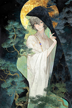 绘月初采集到古风-水墨