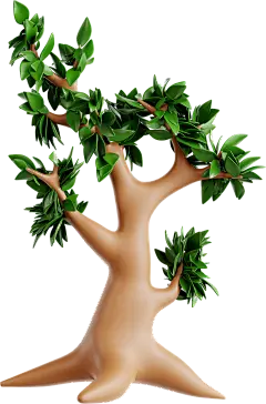 植物 树木 花朵 花卉 盆栽 绿植 多肉 404 3D 立体 卡通 电商 插画 图标 png PSD 免抠 设计 素材Oak Tree
