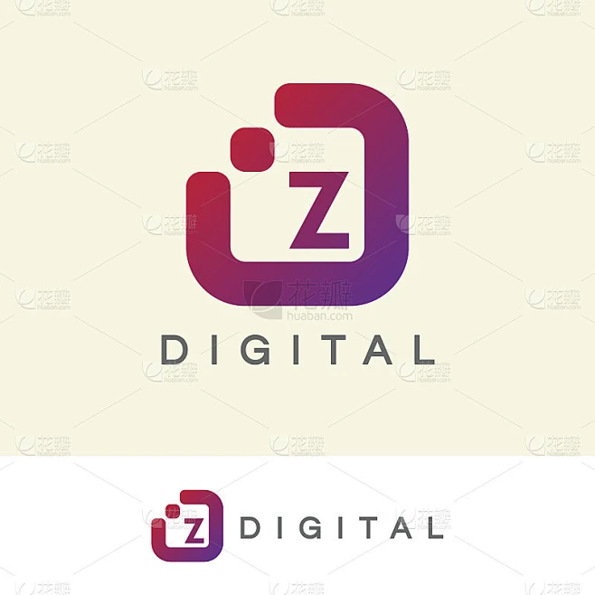 数字首字母Z图标设计素材-花瓣网