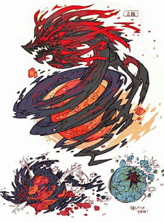 马猴骚九采集到怪2