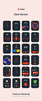 苹果智能手表UI界面设计素材 CaWat WatchOS UI Kit :  