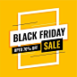 其中包括图片：Free Vector | Trendy black friday sale banner on yellow