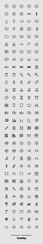 150 Outlined Icons | GraphicBurger