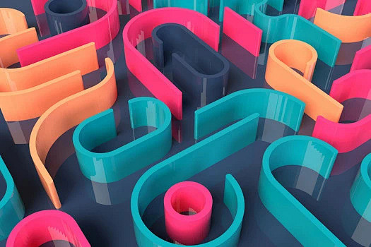 3D抽象几何 - 图虫创意-全球领先正版...