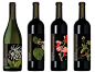 More beautiful floral botanical illustrations on this #wine #packaging PD