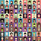 Set of 600 Avatars : Set of avatars