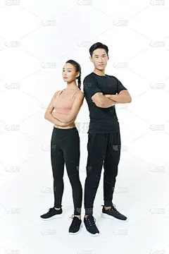 健身系列实景感室内双人运动健身