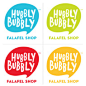 Hubbly Bubbly Falafel Shop Branding