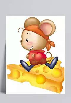 奶酪小老鼠动漫人物|奶酪小老鼠,动漫人物,动漫人物元素,动漫设计元素,动植物元素,免抠元素