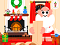 Naughty or nice illustrator illustration kidslit kids list mouse christmas santa