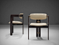 Augusto Savini Set of Four 'Pamplona' Chairs in Off-White Leather For Sale at 1stdibs