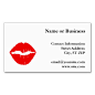 Red Lipstick Double-Sided Standard Business Cards (Pack Of 100)