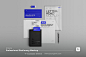 3款公司品牌战略商业宣传vi应用设计贴图展示ps文具样机素材国外设计模板图片
