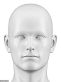 人脸模型 抽象 白膜 人头
