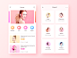 Beauty App #UI# #主页面# #界面# #icon# 采集@设计工厂