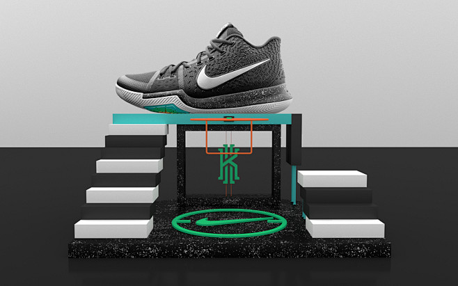 Nike NBA shoes stand...
