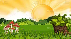 地形,自然,户外,夏天,春天,绿色,艺术,环境,日落,日出