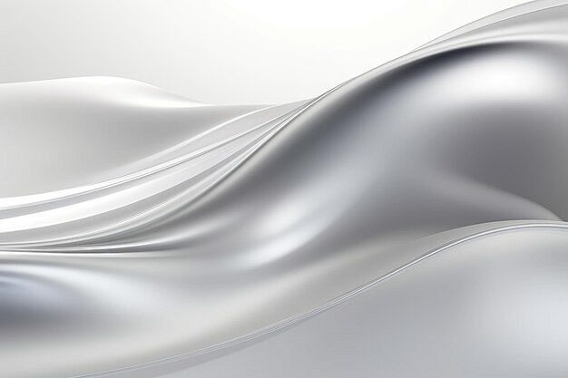 Abstract Silver Wave...