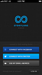 Storylane阅读器手机应用界面设计，来源自黄蜂网http://woofeng.cn/mobile