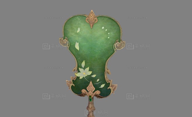 古代芭蕉扇 羽扇 蒲扇 扇子武器 玉扇 - 综合模型 蛮蜗网