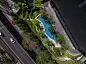 “起伏的折线”泰国住宅公寓庭院景观 by l49-mooool设计