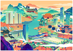 泊头i采集到电力插画