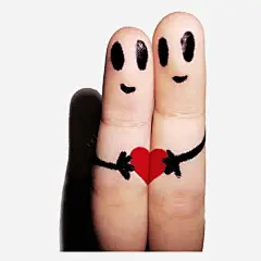 插画小拇指高清素材 婚姻 小拇指 年轻人 幸福 情人节 情侣 拥抱 桃心 爱情 元素 免抠png 设计图片 免费下载