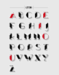 Quartz Typeface : Where Art Deco and the abstract converge.