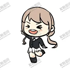 可爱小女孩 【酷图网】卡通,小女孩,表情包,元素,背景墙,贴纸,墙贴,广告设计,名片卡片,卡通手绘