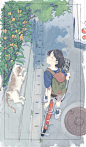 ❤关注公众号：星期五治愈星球，精美插画天天更新