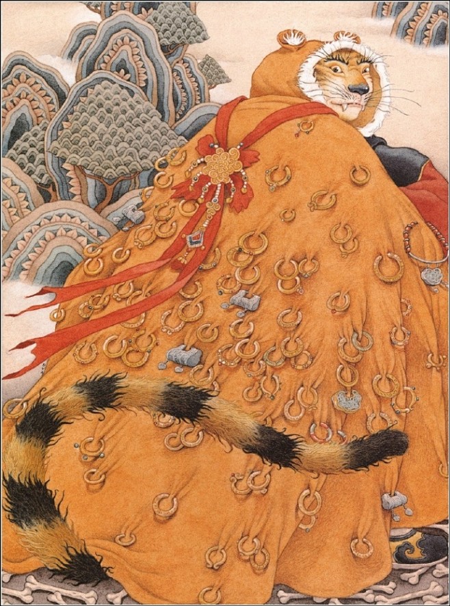 《虎姑婆》插画绘画
插画艺术家  Eva...