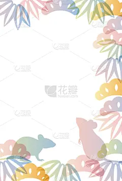 背景,绘画插图,老鼠,华丽的,鼠年,贺卡,十二生肖,复古风格,模板,古典式