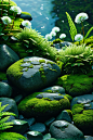 00416-3557374681-hyperdetailed photography,Photographic photo,Hyperrealism,cinematic,realistic,4K,the rocks were covered with moss,there are a lo