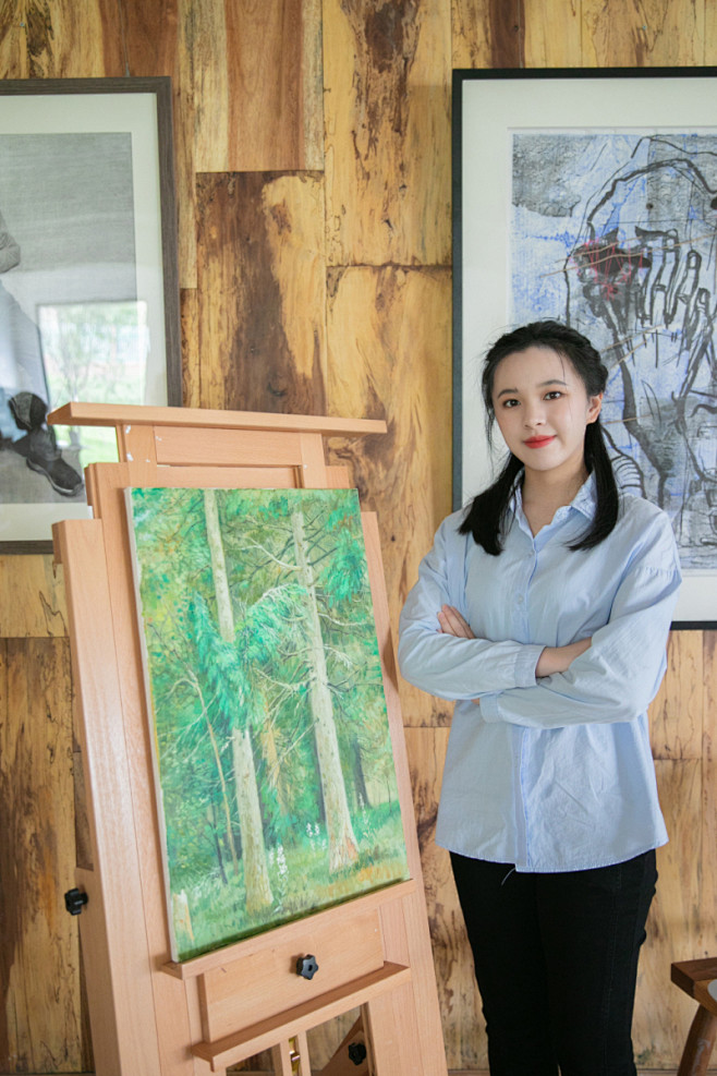 衬衫绘画女性人物摄影图片