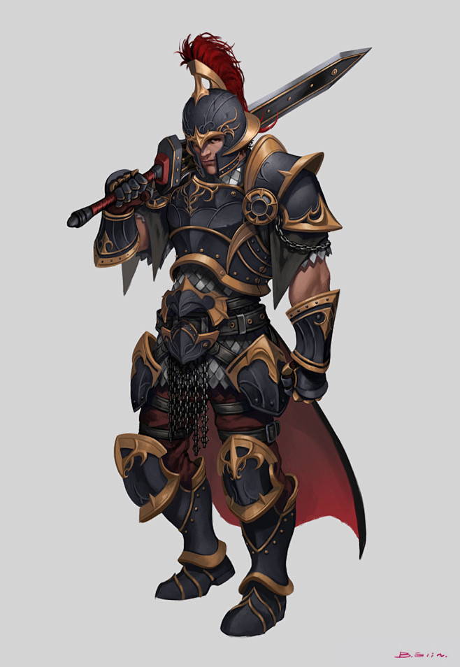 characterconceptblackknightbelinenjoywork